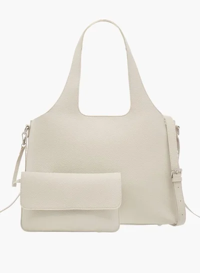 ميسي Solid Shoulder Bag with Zipper Closure and Pouch Set