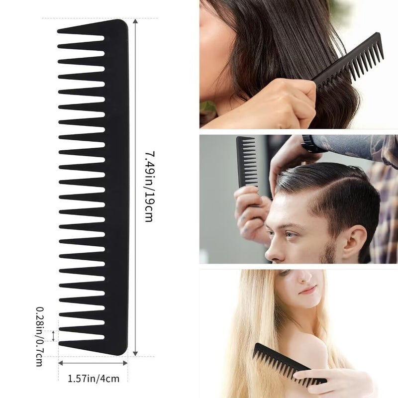 Bsisme Hair Brush Comb Set Boar Bristle Hairbrush for Curly Thick Long Fine Dry Wet Hair,Best Travel Bamboo Paddle Detangler Detangling Hair Brushes for Women Men Kids Adding Shine Smoothing Hair - Image 5