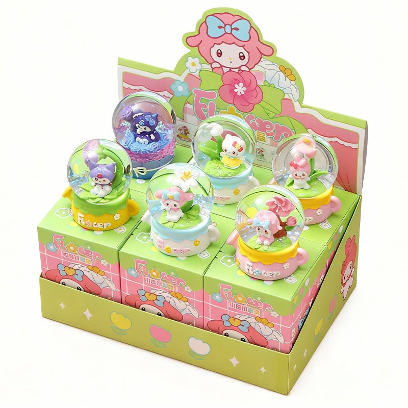 New Romantic Flower Language Cartoon Blind Box Light-Up Crystal Ball Kids Toy Figure Resin Craft - Image 5