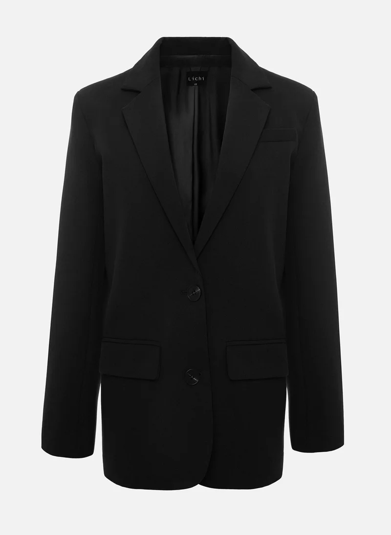 Lichi Single-breasted jacket with contrasting buttons