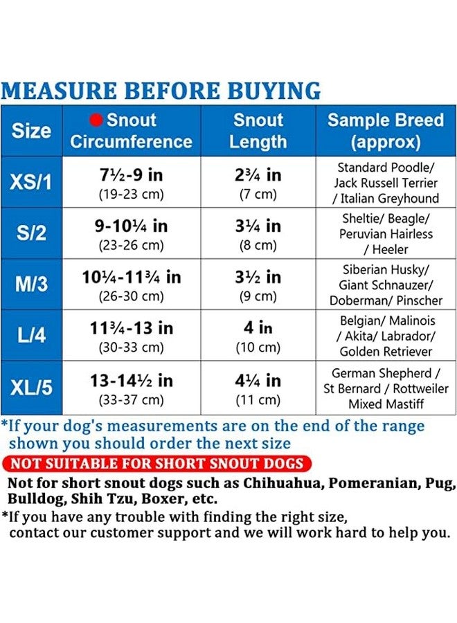 Dog Mouth Cover Muzzle Guard With Adjustable Strap Buckle Muzzle Ideal For Stopping Biting, Barking And Chewing Aggressive Dog And Puppy - Black (No-3, Medium) - Image 3