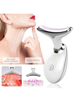 Royal Electric Facial Neck Lifting EMS Thermal Therapy Face Shape Firming Massager Skin Tightening Wrinkle Removal Anti Aging Machine High Frequency Sonic Vibration LED Photon Beauty Device  - Image 5