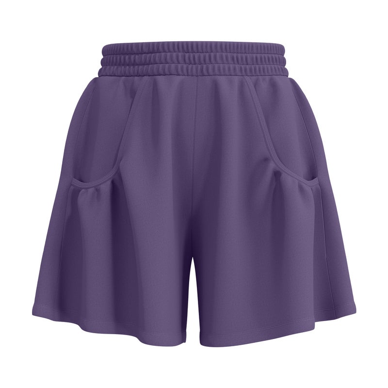 Women's Summer Loose Yoga Running Shorts with Elastic Waist - Image 1