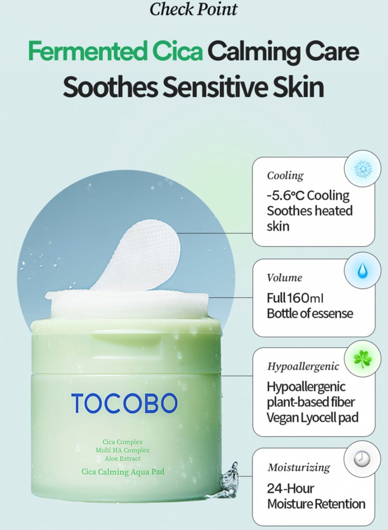 TOCOBO Cica Calming Aqua Pad for Redness, Soothing & Daily Barrier Care - Image 4