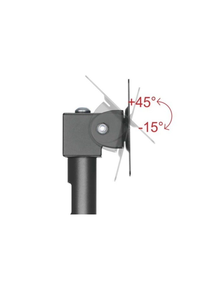 Skill Tech Skilltech SH PM01 Heavy-Duty POS Monitor Pole Mount | Bolt-Down Base | Full Articulation & Swivel (+180°/-180°) | Max VESA 100x100 | 15kg Capacity - Image 3