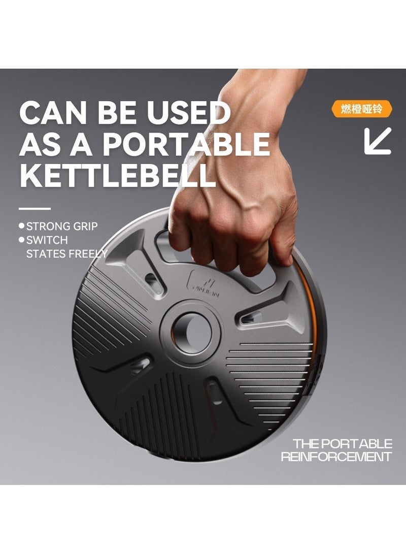 الحلم مجموعة أثقال قابلة للتعديل 20 كجم قابلة للتحويل إلى قضيب حديد زوج من الأثقال خفيفة الوزن للصالة الرياضية المنزلية، معدات للنساء والرجال - Image 4