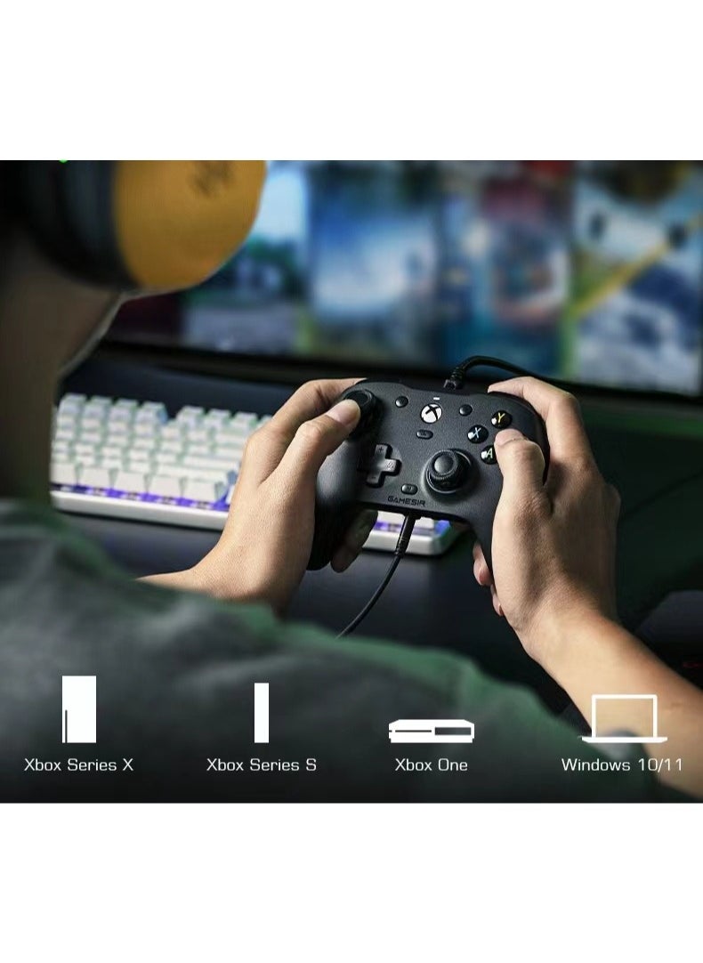 Generic - وحدة تحكم سلكية Gamepad GameSir G7SE لأجهزة Xbox Series X/S وXbox One وWindows 10/11 Plug Steam and Play Gaming Gamepad مع عصا التحكم بتأثير Hall/Hall Trigger، ومقبس صوت 3.5 مم - Image 1