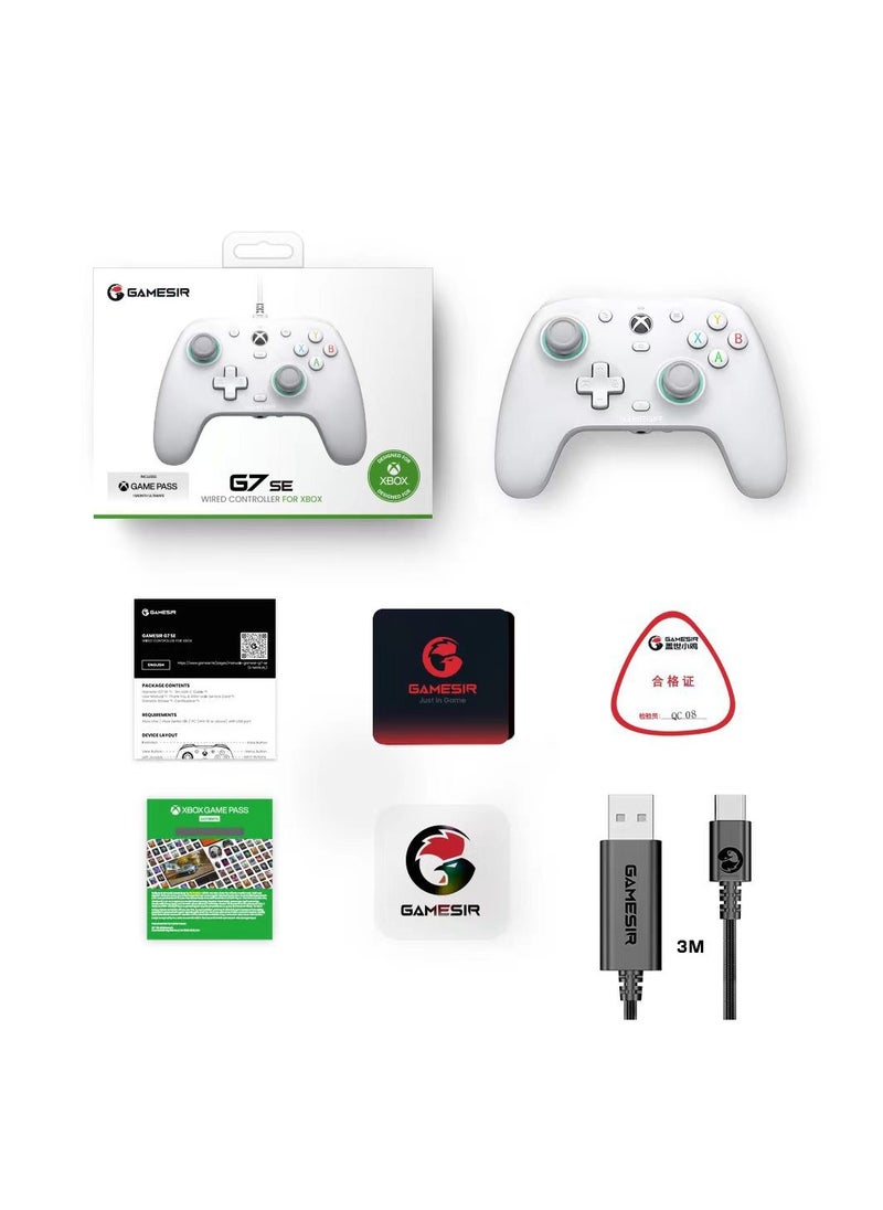 Generic - وحدة تحكم سلكية Gamepad GameSir G7SE لأجهزة Xbox Series X/S وXbox One وWindows 10/11 Plug Steam and Play Gaming Gamepad مع عصا التحكم بتأثير Hall/Hall Trigger، ومقبس صوت 3.5 مم - Image 1