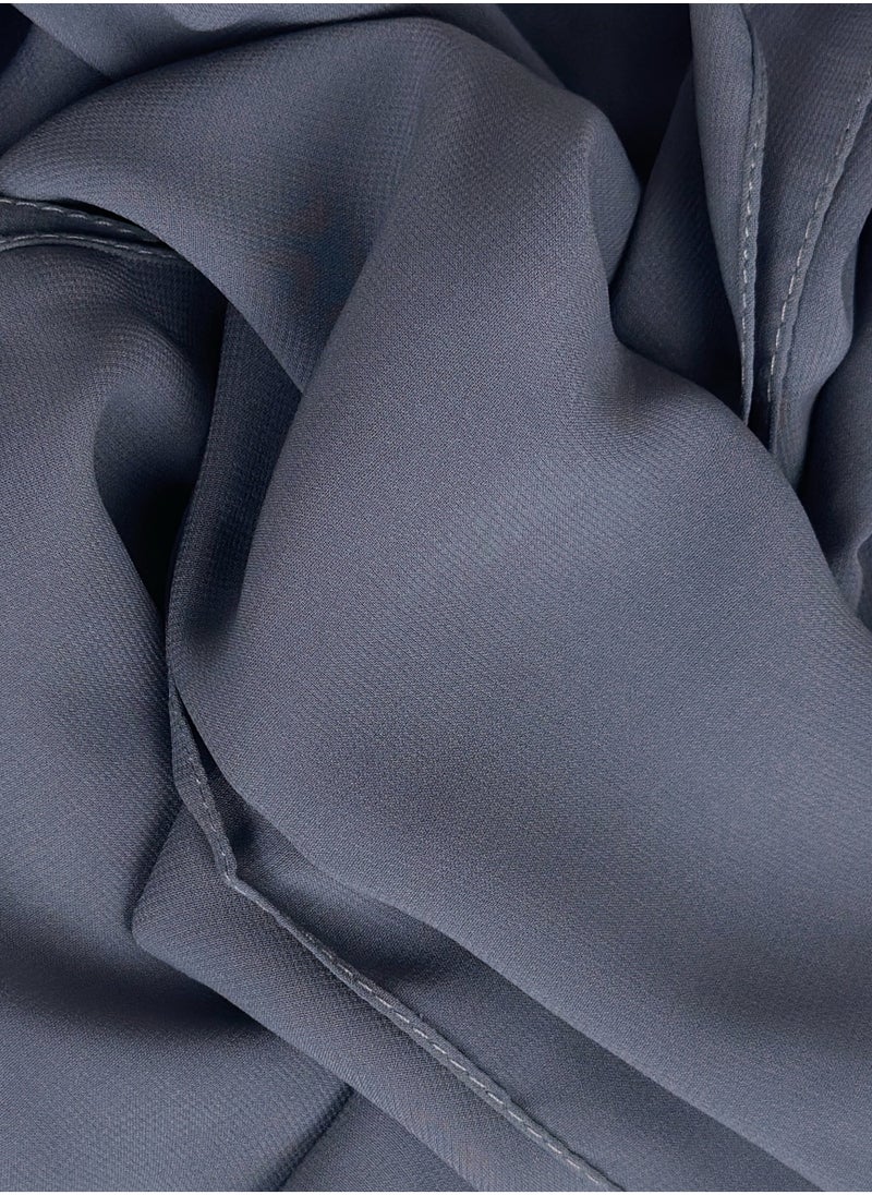 Perfectory PERFECTORY Women Lightweight Solid Chiffon Hijab Shawl Soft Premium Abaya Shawl Wrap Scarves, Long Bridal Hijab Scarf- Bayoux Blu  - Image 2