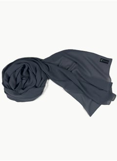 Perfectory PERFECTORY Women Lightweight Solid Chiffon Hijab Shawl Soft Premium Abaya Shawl Wrap Scarves, Long Bridal Hijab Scarf- Bayoux Blu  - Image 3
