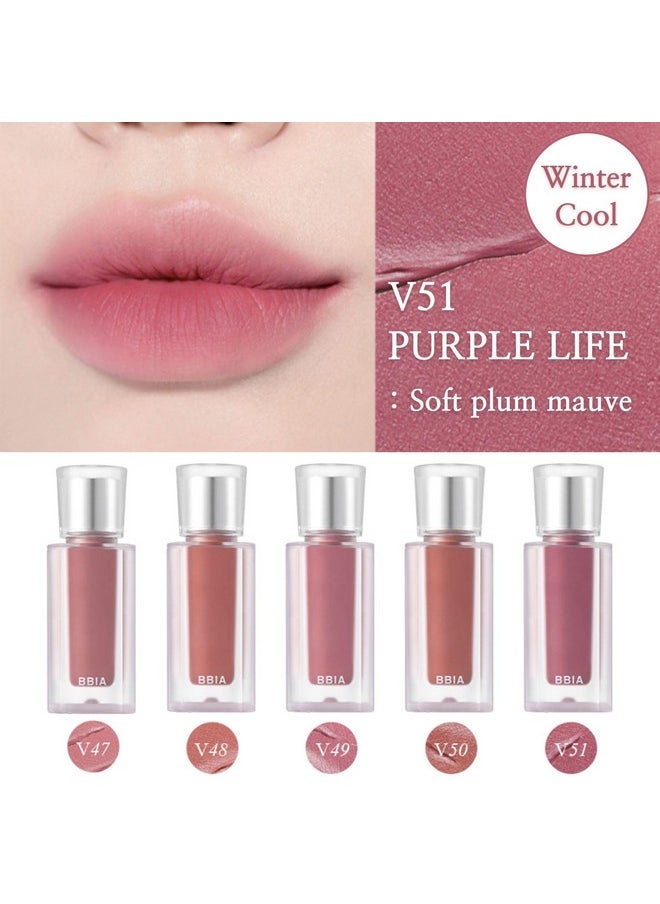 BBI@ BBIA - Bbia Last Velvet Tint Mlbb Edition - Soft Creamy Matte Finish Lip Stain, Blur Effect & Velvety Texture, Long-Lasting, High Pigment, Non-Drying, Vegan, Korean Lip Makeup (V50 Lonely Life, Pack Of 1) - Image 1