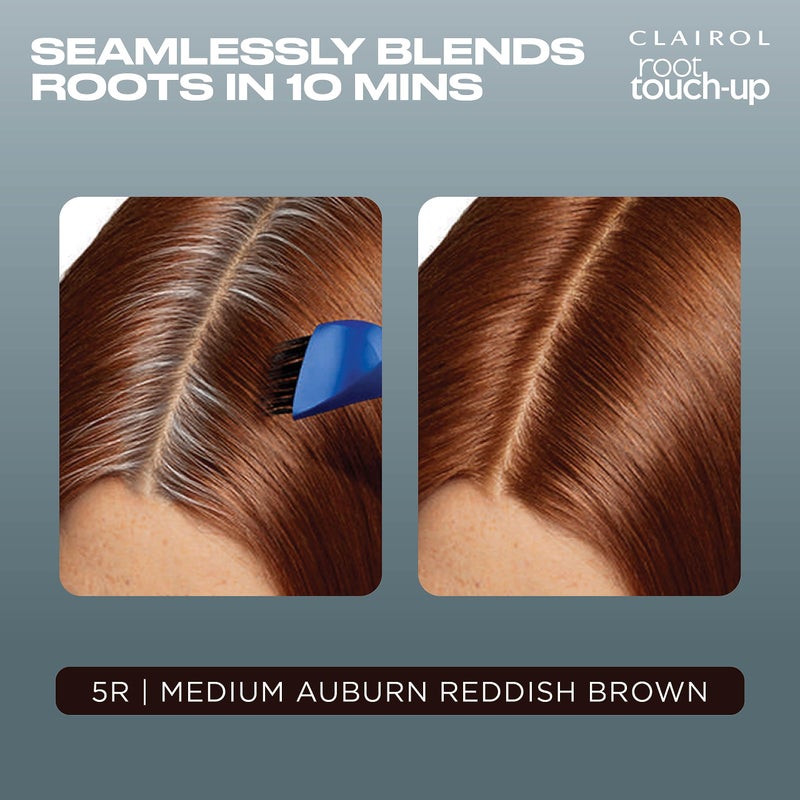 Clairol Root Touch-Up by Nice'n Easy Permanent Hair Dye, 5R Medium Auburn/Reddish Brown Hair Color, Pack of 2 - Image 3
