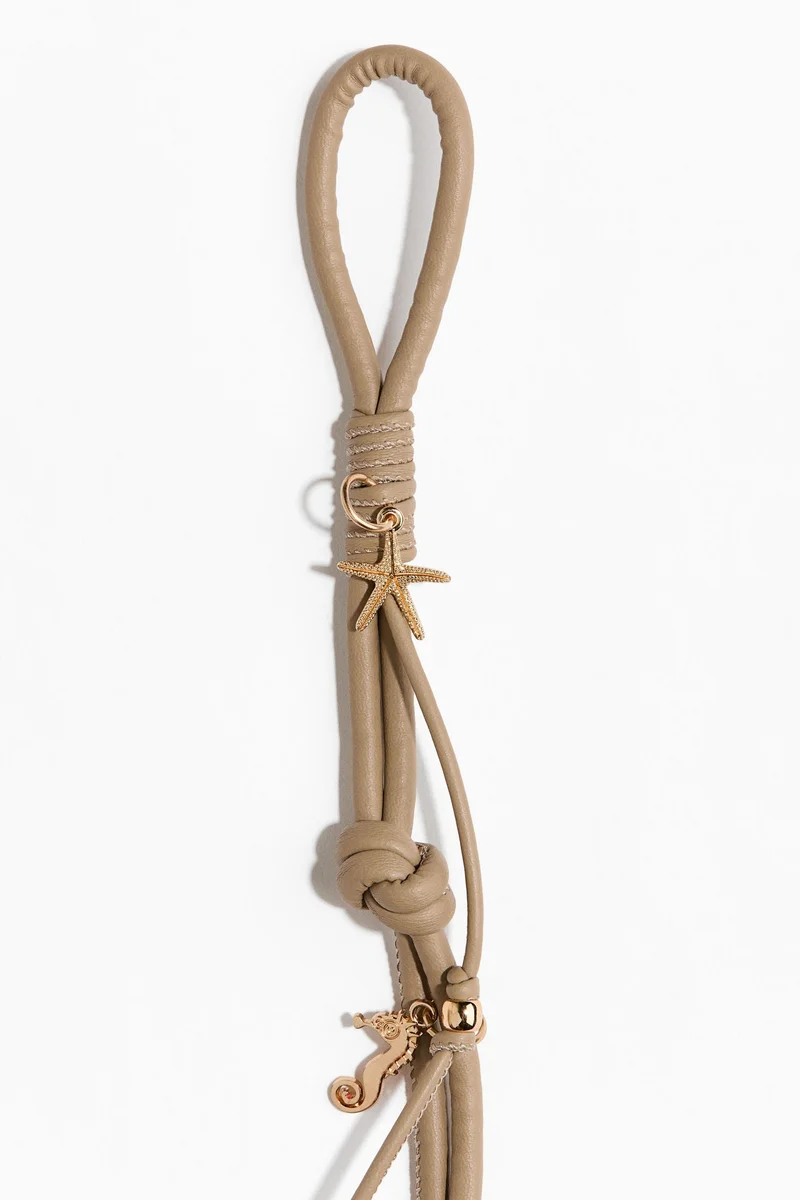 H&M Embellished cord belt