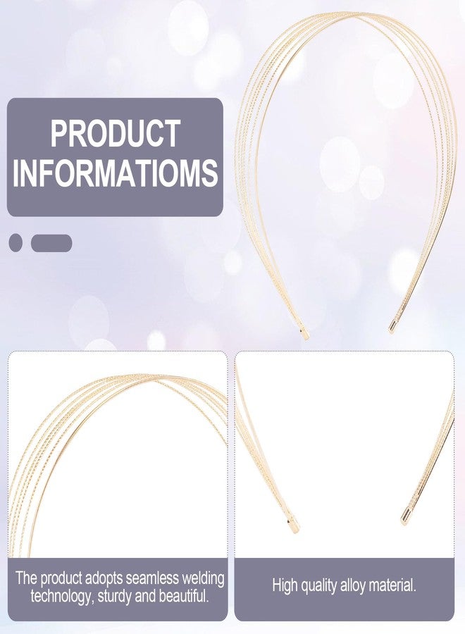 Mxxipp Metal Headbands for Women，Multi Layers Gold Headbands,Fashion Thin Headband Layered Gold Hair Accessories for Girls Gift - Image 3