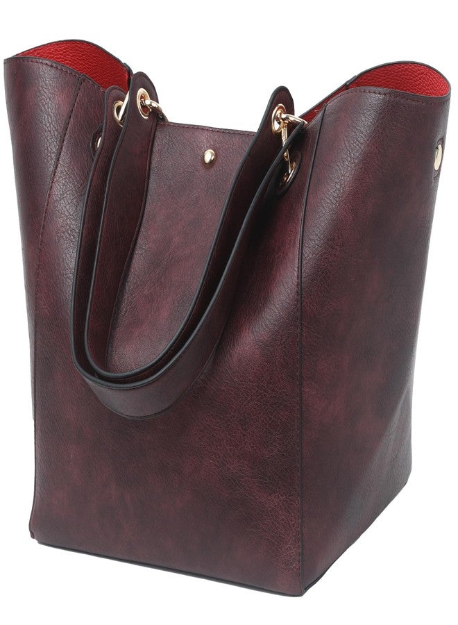sqlp Large Work Tote Bag for Women Designer Purses and Handbags Big Bucket bags Ladies Travel Crossbody Purse, Crimson, One Size, Crossbody, Tote - Image 1