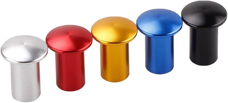 woobles Car Brake Shift Knob Cover, Car Parking Brake Button Cover Emergency Brake Button Cover Aluminum Alloy Drift Handbrake Cover Compatible with Most Models Car - Image 2