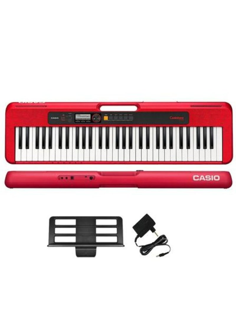 كاسيو لوحة مفاتيح كاسيو CT-S200 المحمولة ذات 61 مفتاح (أحمر) - Image 2