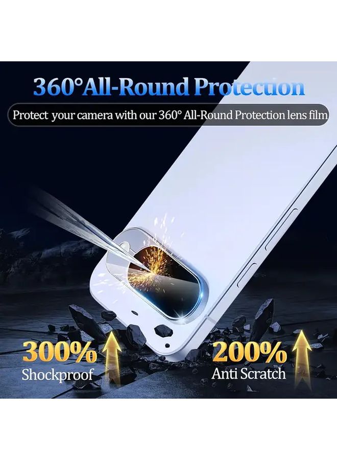 4 حزمة واقي عدسة الكاميرا الزجاجي المقوى لجوجل بيكسل 6a، صلابة 9H مقاومة للخدش - Image 5