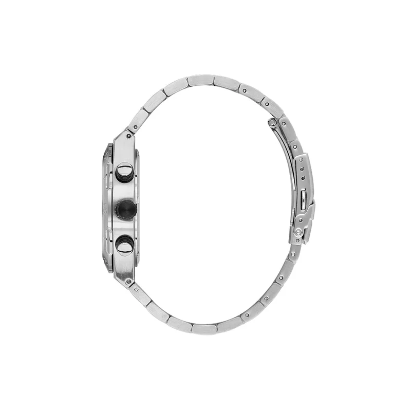 DANIEL KLEIN Men's Stainless Steel Silver and Black Brass Case Analog Dark Green Round Sunray Dial Japanese Quartz Exclusive 50 Meters Water Resistant