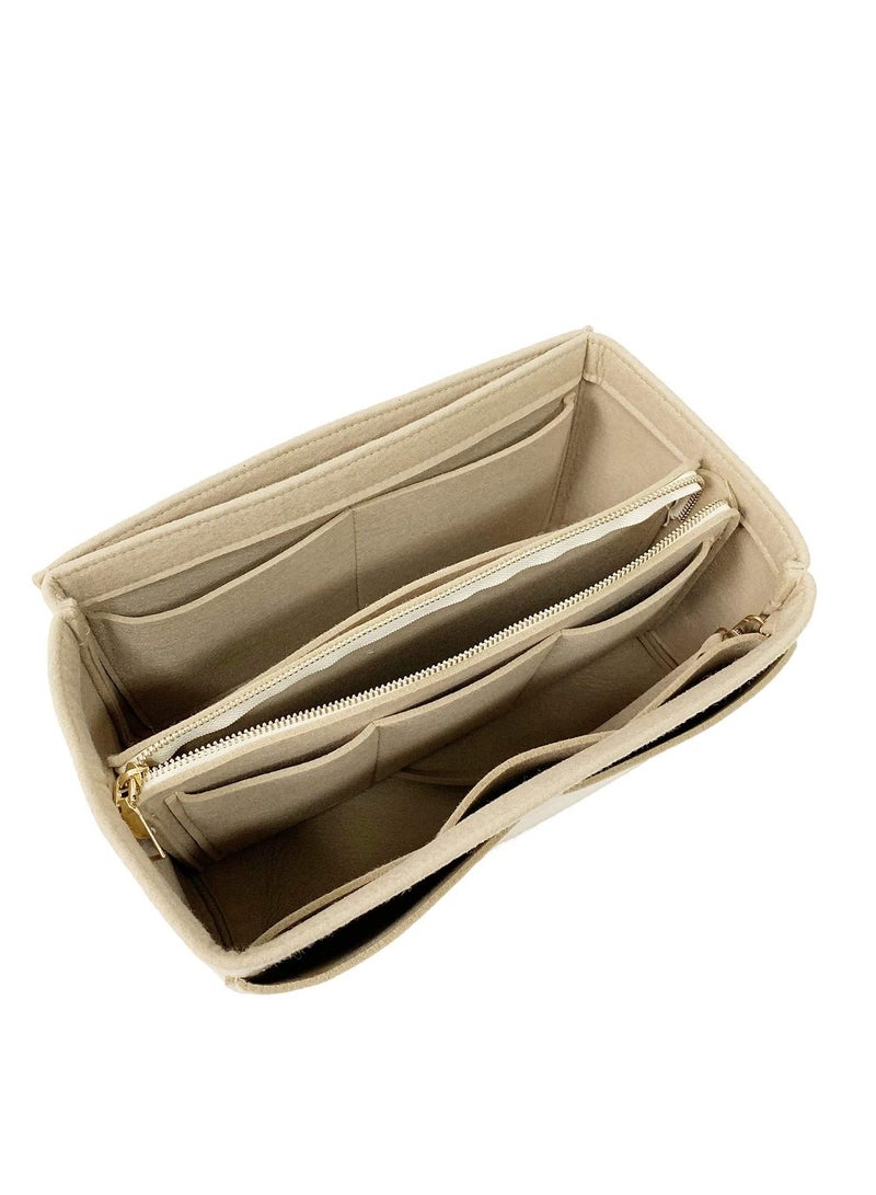 SYOSI Gold Fortune Purse Bag Organizer Insert Handbags for Women Closet with Zipper  - Image 3