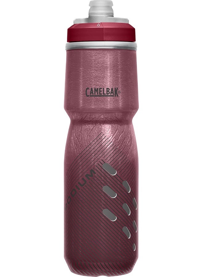 كاميلباك زجاجة CamelBak Podium Chill بسعة 24 أونصة – Burgundy، مزدوجة الجدار وخالية من BPA - Image 4