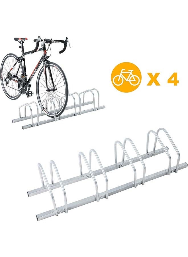 L&E Bike Floor Parking 4 Rack Adjustable Bicycle Storage Organizer Stand for Garage, Steel Bicycle Storage Organizer,Parking Holder for Garage and Home,Indoor and Outdoor  - Image 2