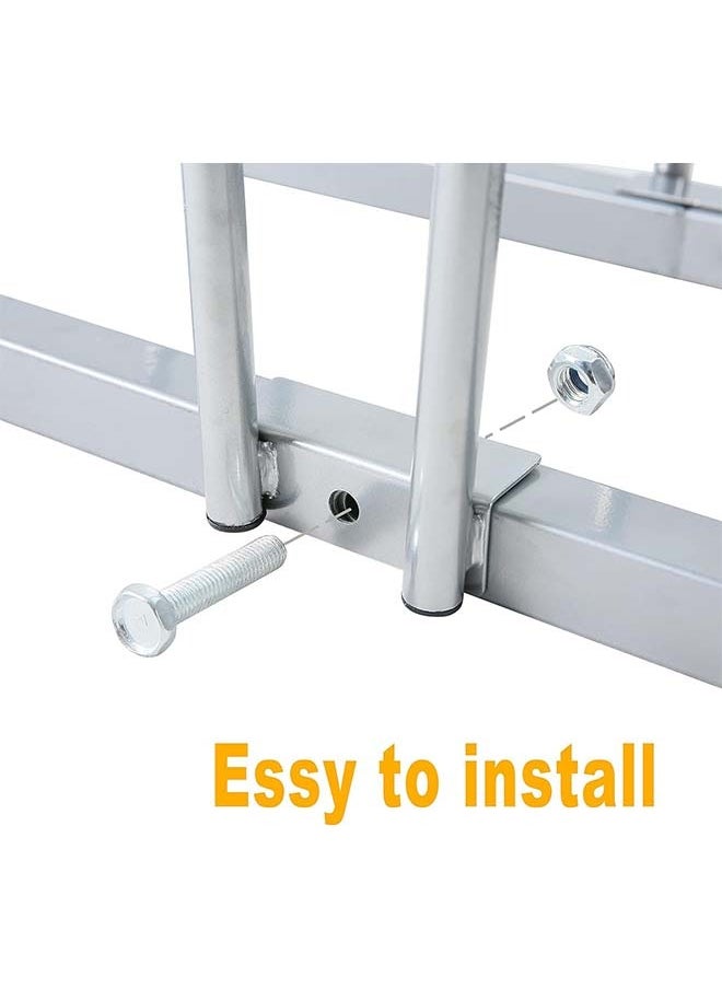 L&E Bike Floor Parking 4 Rack Adjustable Bicycle Storage Organizer Stand for Garage, Steel Bicycle Storage Organizer,Parking Holder for Garage and Home,Indoor and Outdoor  - Image 3