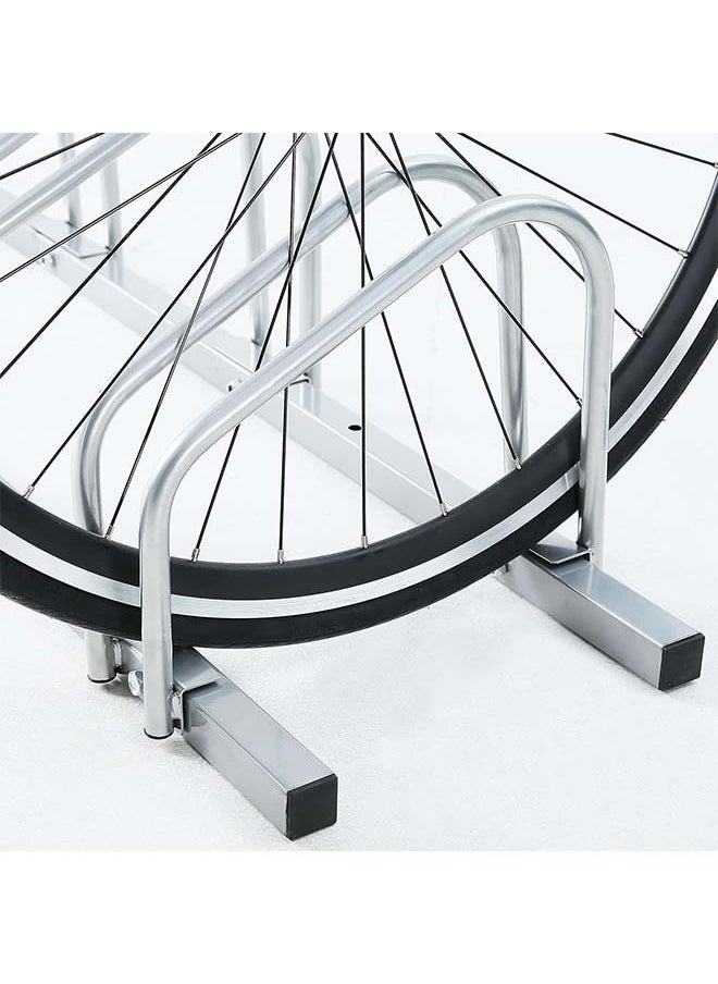 L&E Bike Floor Parking 4 Rack Adjustable Bicycle Storage Organizer Stand for Garage, Steel Bicycle Storage Organizer,Parking Holder for Garage and Home,Indoor and Outdoor  - Image 4
