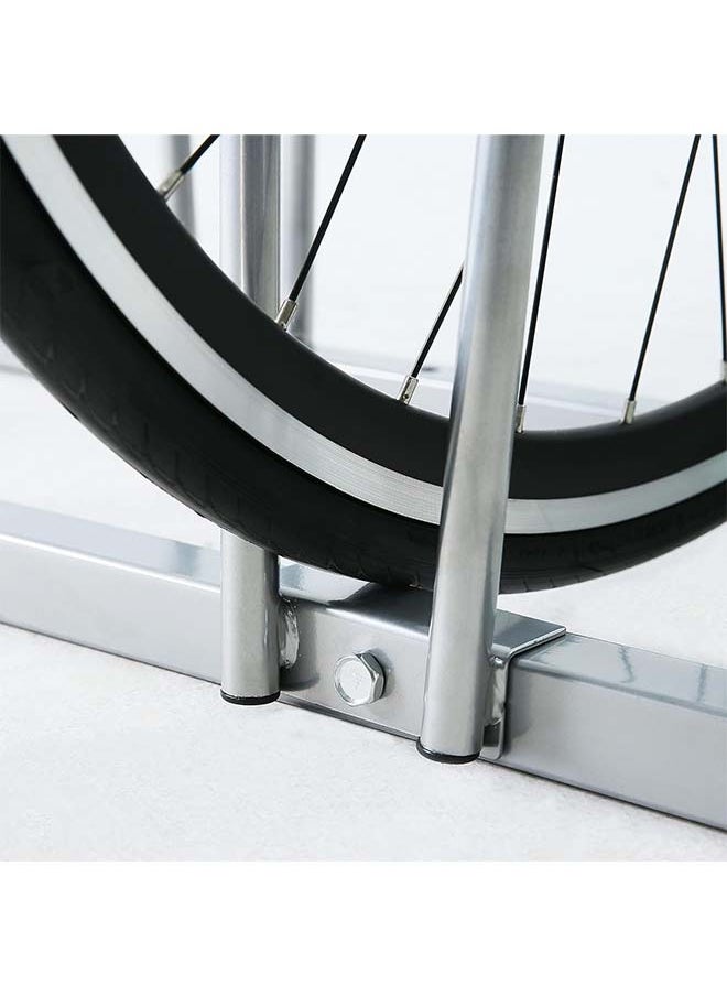 L&E Bike Floor Parking 4 Rack Adjustable Bicycle Storage Organizer Stand for Garage, Steel Bicycle Storage Organizer,Parking Holder for Garage and Home,Indoor and Outdoor  - Image 5