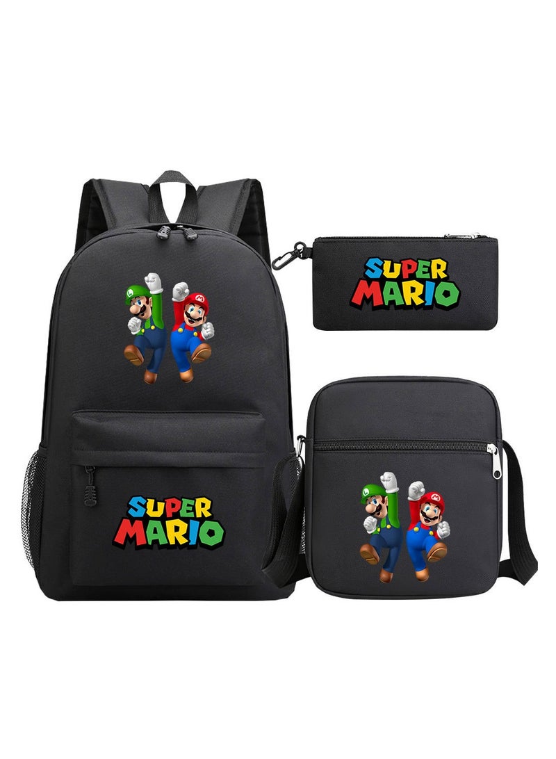 Super Mario Printed Youth Large Capacity Men's and Women's Shoulders