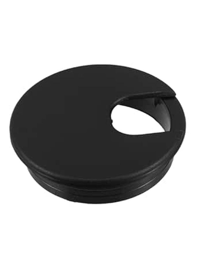 White Plastic Desk Grommet Hole Cover Cable Management Cord Organizer for Office Home Minimalist Design - Image 1