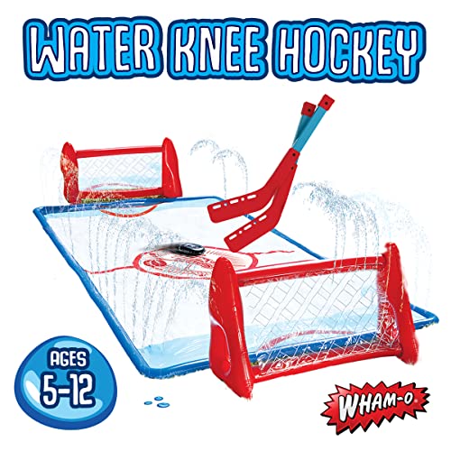 Wham-O Slip N Slide Water Knee Hockey Goals Set for Lawn Backyard Includes 2 Inflatable Hockey Goals 2 Hockey Sticks 1 Inflatable Puck - Image 2