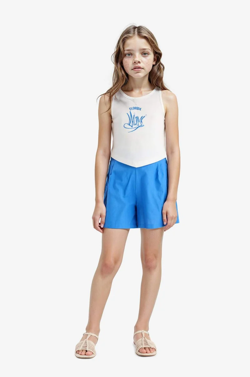 ديفاكتو Girl Linen Look 2 Piece Set