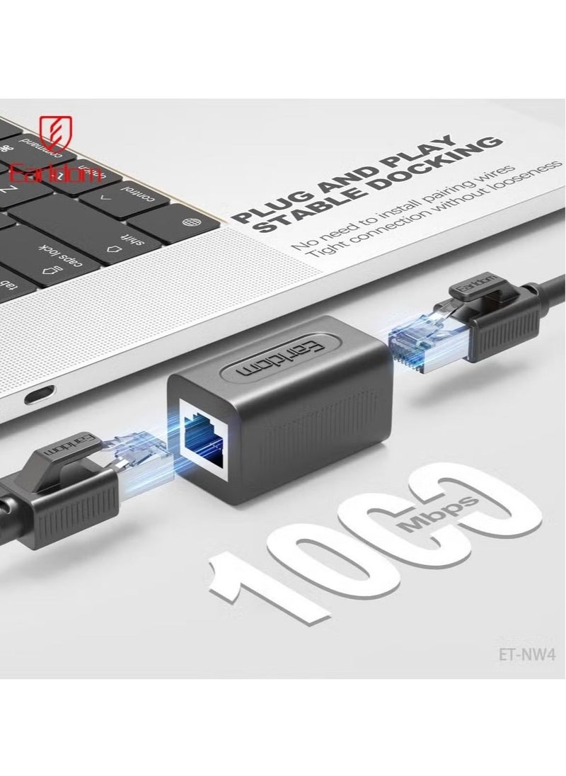 Earldom ET-NW4 Network Cable Adapter with 1000 Mbps Speed – High-Speed Ethernet to USB 3.0 Adapter for PC, Laptop, and More – Plug-and-Play for Fast, Stable Internet Connection  - Image 4