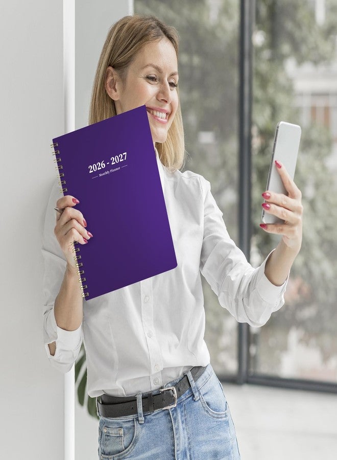 Ymumuda 2026 Planner-2 Year Monthly Planner 2026-2027, JAN.2026 - DEC.2027, 8.5" x 11", 26-27 Monthly Calendar,Large Planner with Spiral Bound, 24 Months Perfect for School Office Schedule - Purple - Image 5