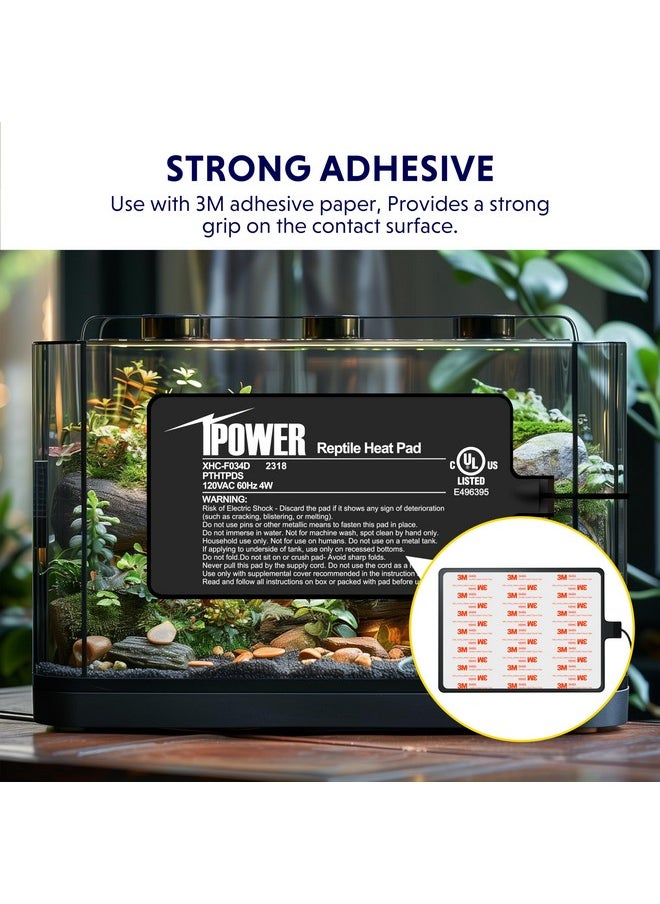 آي باور وسادة تدفئة الزواحف iPower مقاس 4×7 بوصة مع ترموستات رقمي لسجادة التدفئة، وسجادة تدفئة تيراريوم للحيوانات البرمائية  - Image 4