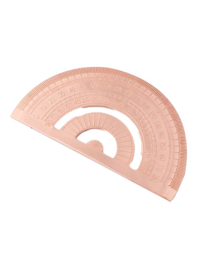 NIBEMINENT Protractor Ruler Brown/Clear  - Image 1
