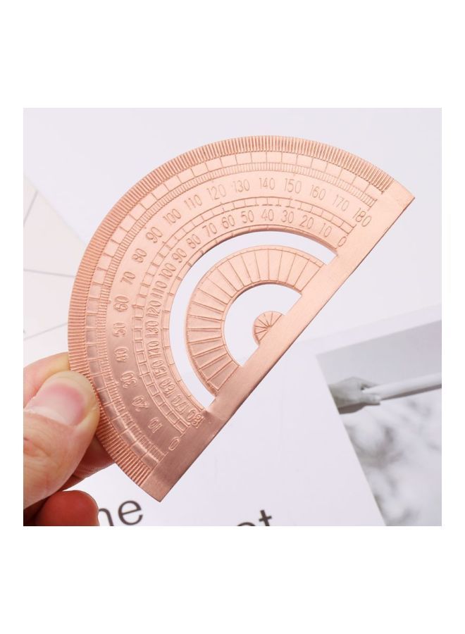 NIBEMINENT Protractor Ruler Brown/Clear  - Image 2