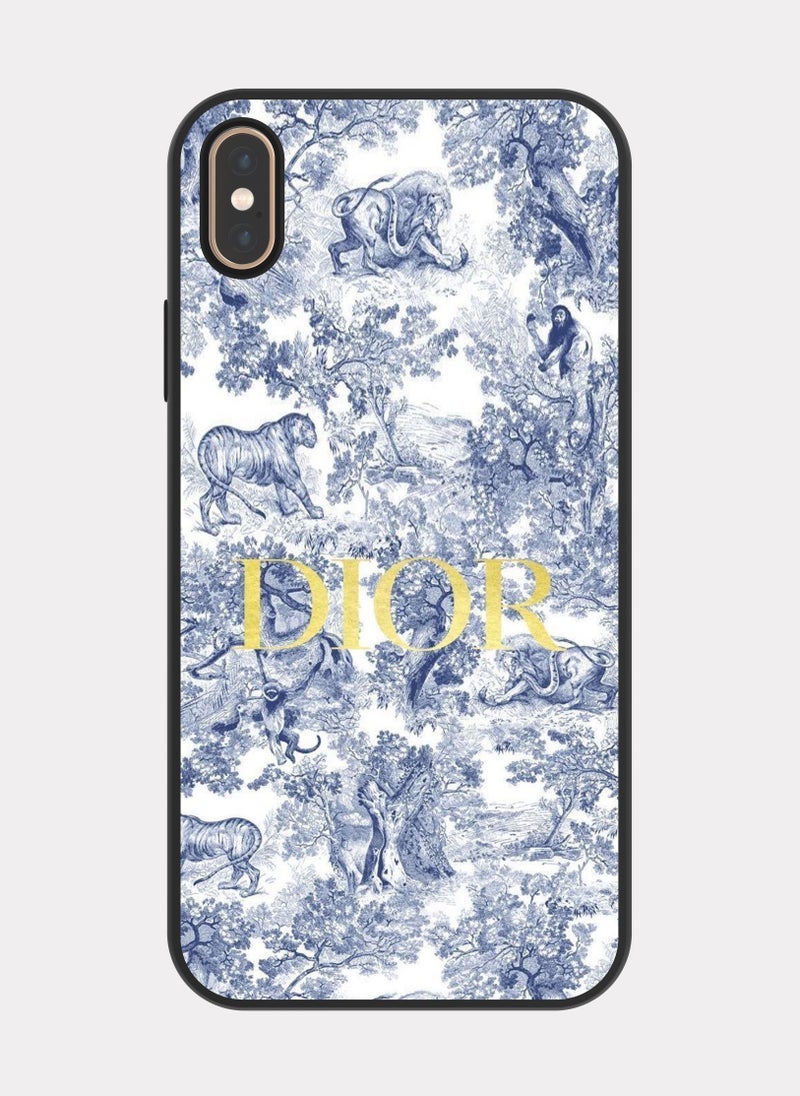 بكسلات كفر ايفون اكس ماكس ديور رمادي - Image 1