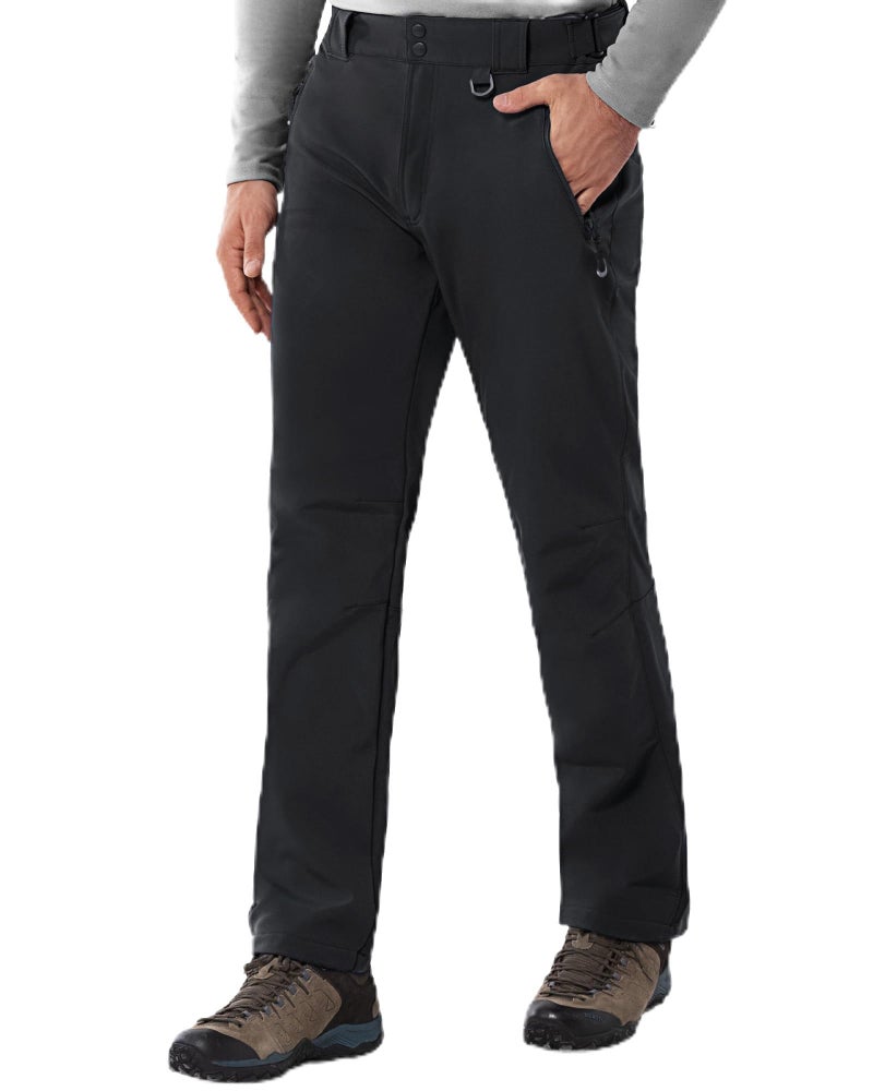 33,000ft Men's Winter Snow Ski Fleece Lined Pants Warm Waterproof Softshell Insulated for Snowboard Outdoor Work Hiking - Image 1