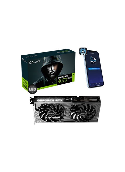 GALAX GeForce RTX 4070 SUPER 1-Click OC 2X V2 12GB GDDR6X 192-bit DP 3 HDMI 2.1 DLSS 3