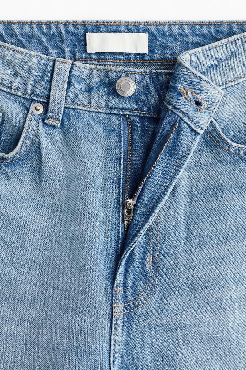 اتش اند ام جينز واسع بخصر عالي