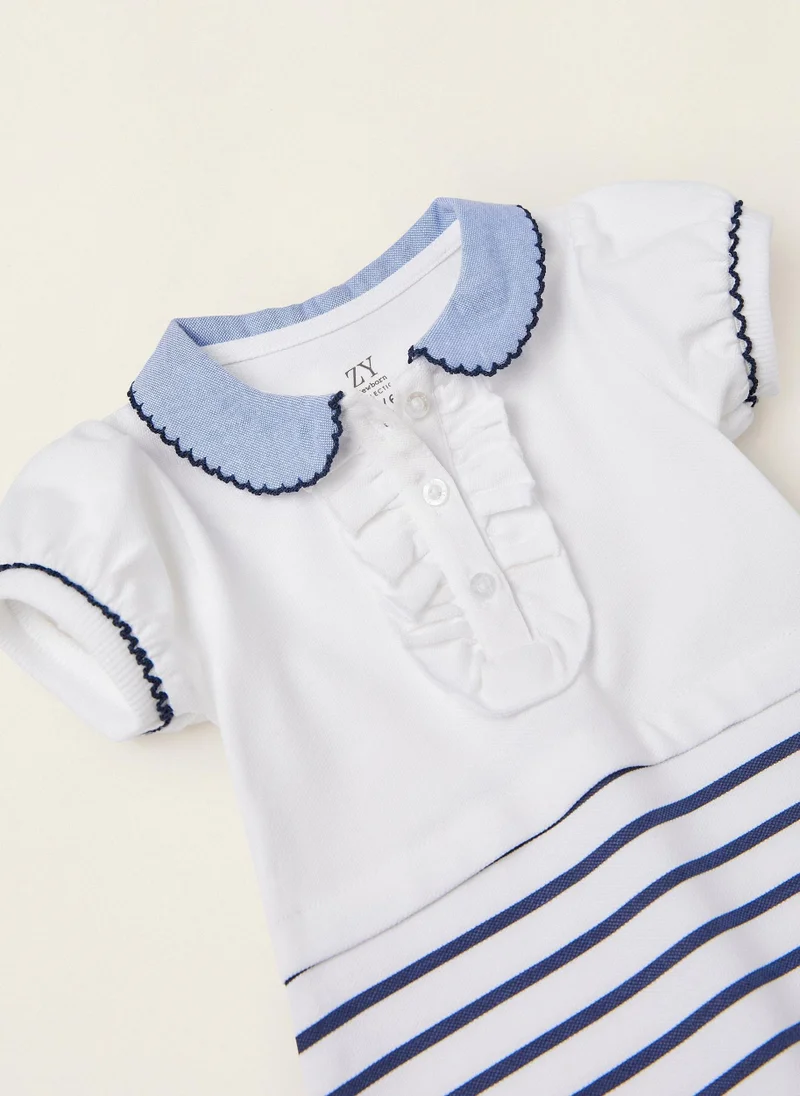 زيبي Zippy Cotton Pique Dress For Newborn Baby Girls