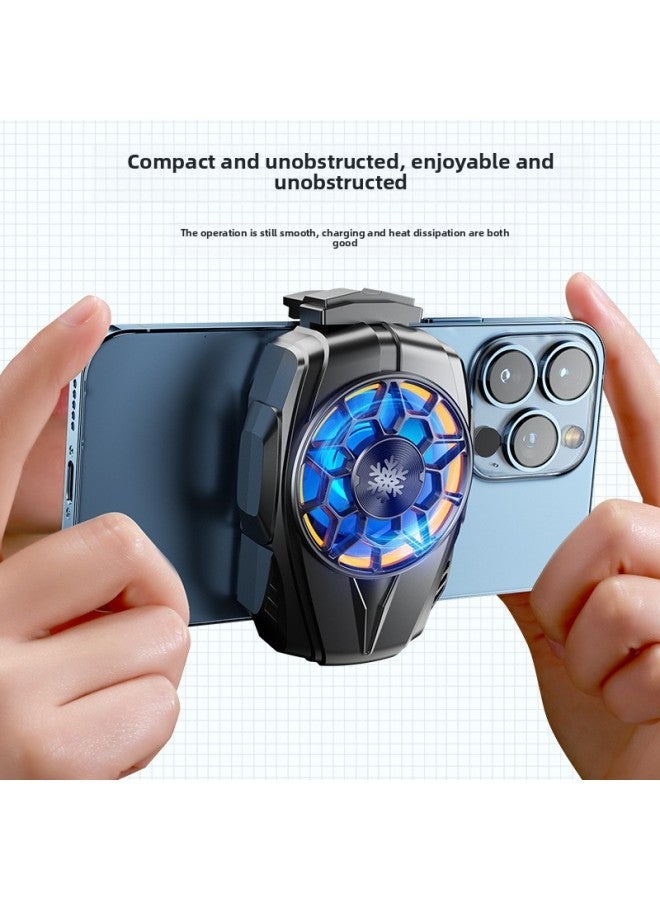 F5 Mobile Phone Radiator Built-in Battery Portable Air-cooled Fast Cooling Back Clip Advantage Shipment-Color:Plug-in Model  - Image 3