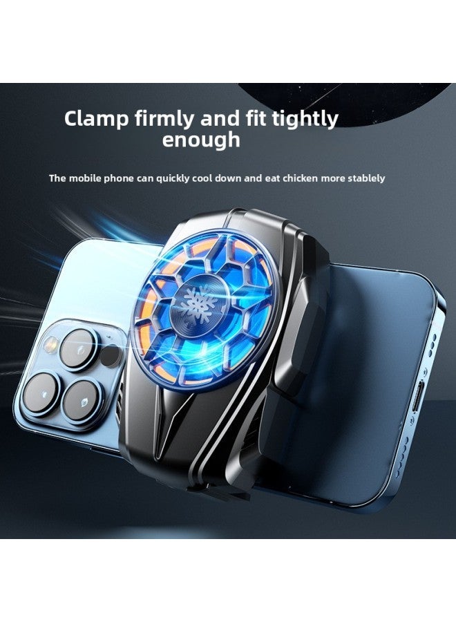 F5 Mobile Phone Radiator Built-in Battery Portable Air-cooled Fast Cooling Back Clip Advantage Shipment-Color:Plug-in Model  - Image 4