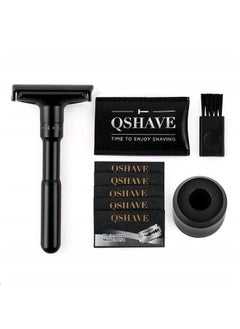 Adjustable Double Edge Safety Shaving Razor Deluxe Set (Razor with Stand)