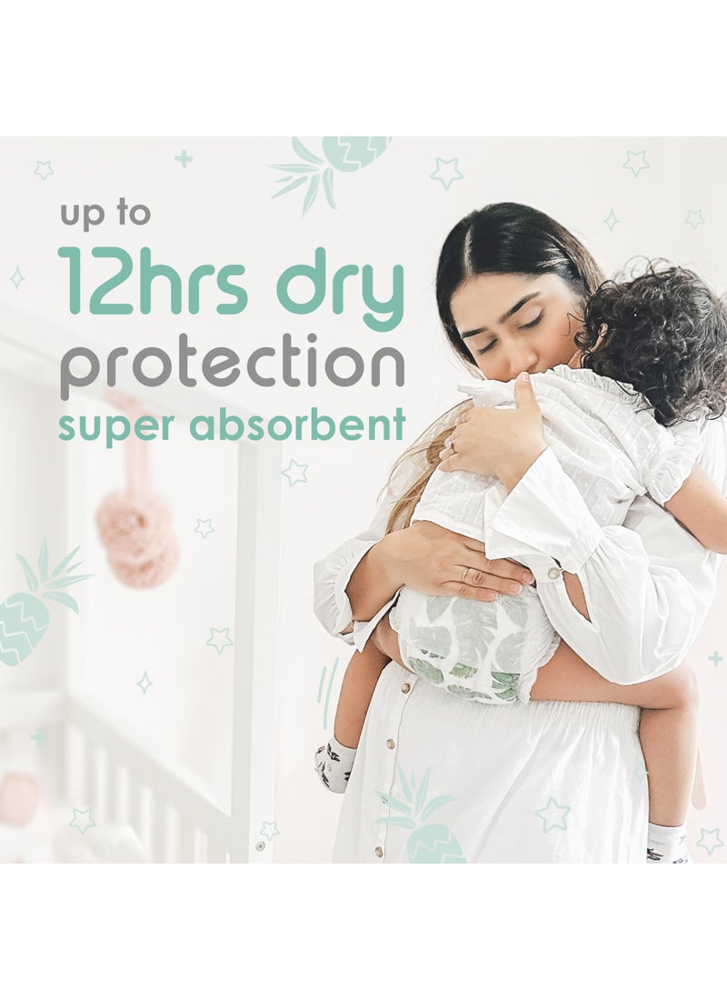 PureBorn بيجامة تدريب ليلية للأطفال من بيور بورن، حفاضات مقاس 6 | حفاضات صديقة للبيئة، مضادة للحساسية، بأسلوب بنطال | 14-19 كجم | عدد 108 | طباعة سحاب - Image 5