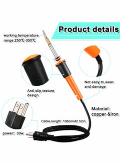 Excefore Electric Hot Knife Cutter Tool, Hot Knife Multipurpose Stencil Cutter with Metal Stand, 10 Pieces Blades, 2 Pieces Chuck Sleeves for Cutting Carving Soft Thin Styrofoam ( 12 Pieces )  - Image 4