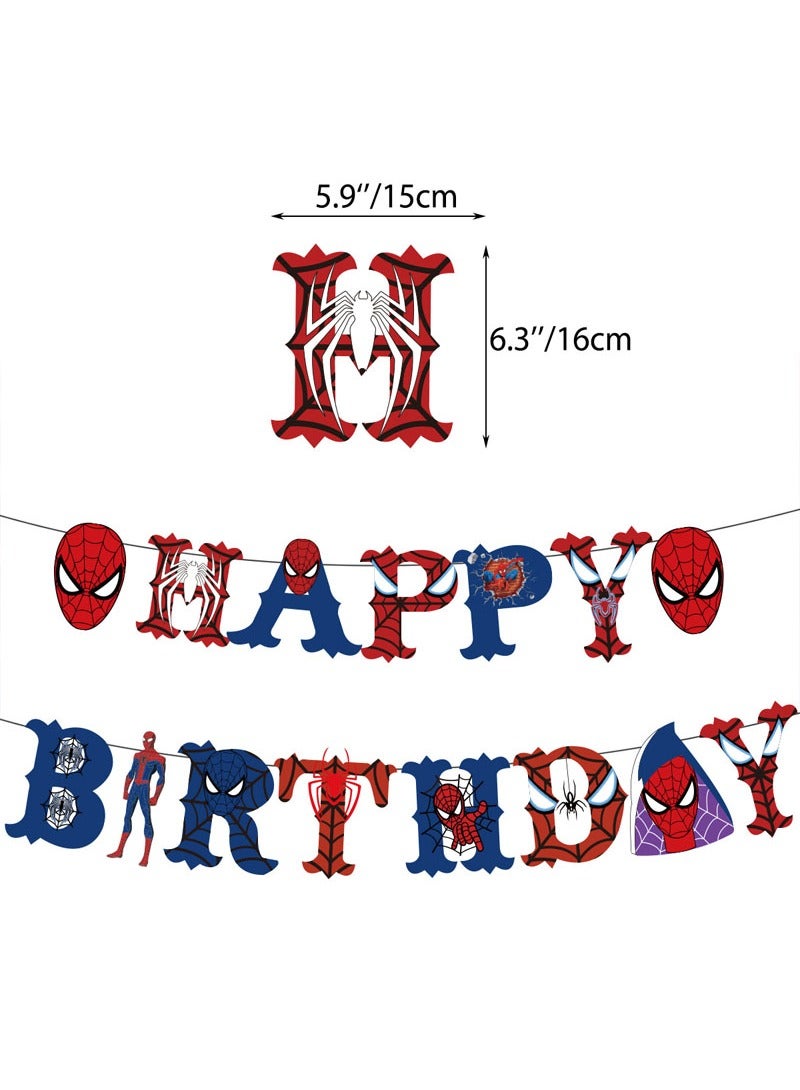 Beauenty بدلة سبايدرمان تناسب لوازم حفلات أعياد الميلاد بما في ذلك قماش خلفية سبايدرمان - Image 2