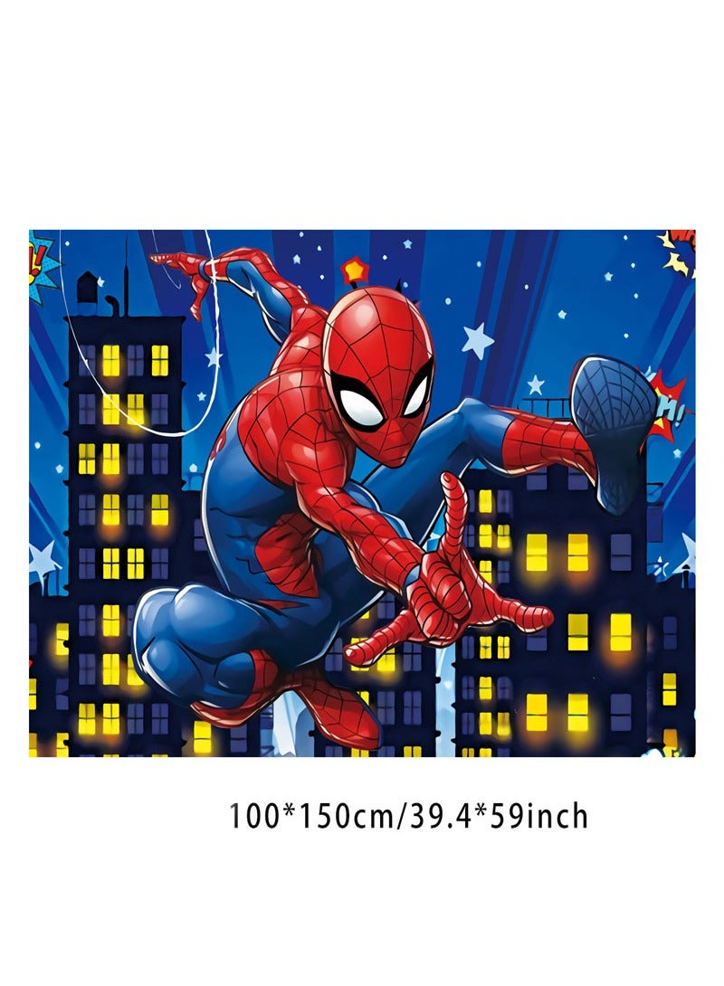 Beauenty بدلة سبايدرمان تناسب لوازم حفلات أعياد الميلاد بما في ذلك قماش خلفية سبايدرمان - Image 3